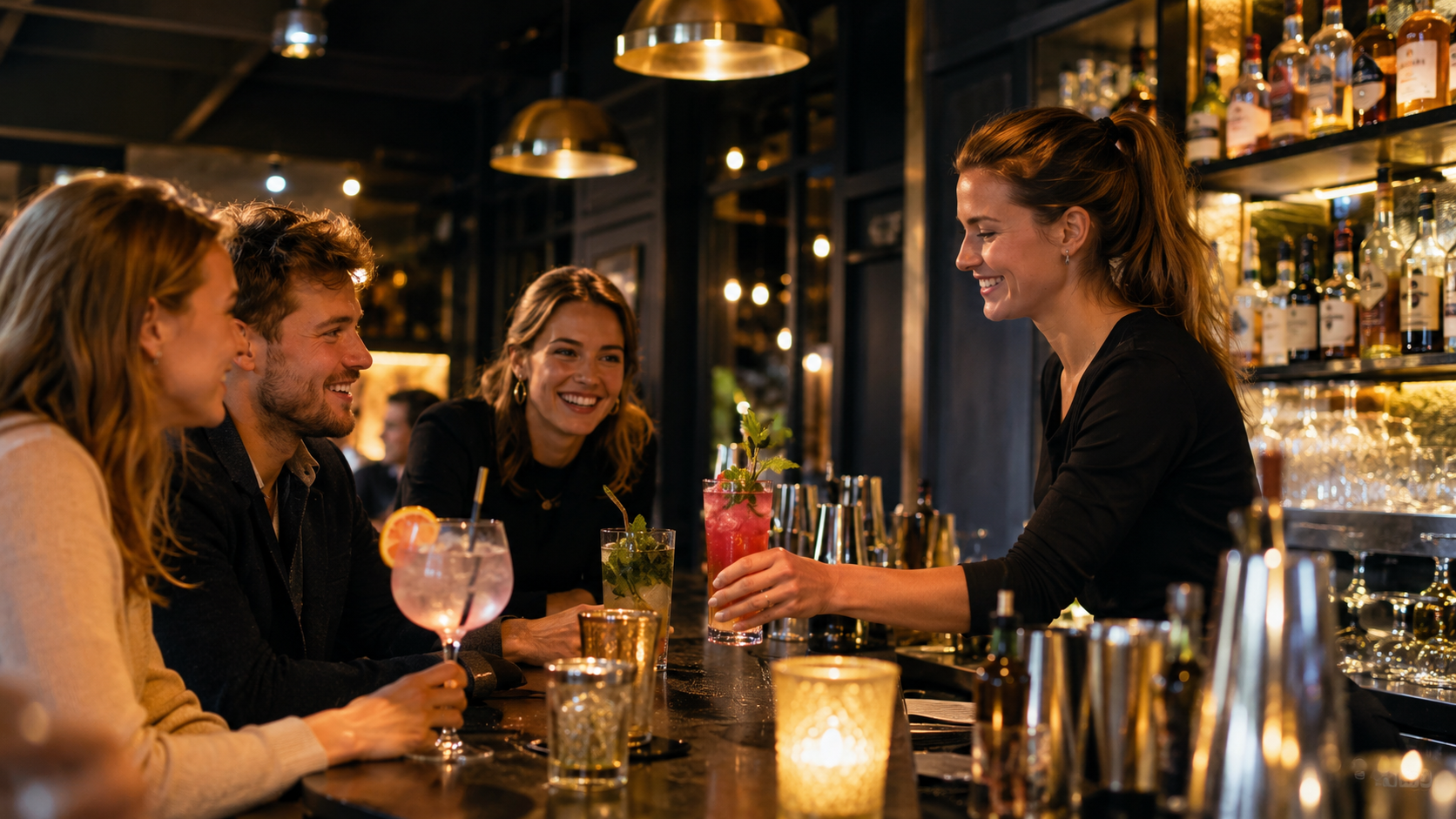 Cocktail-Atmosphäre